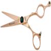Kissaki Hair Scissors Tsuchi 5.5 inches Hair Scissors Rose Gold Titanium Salon Hair Cutting Shears view 2