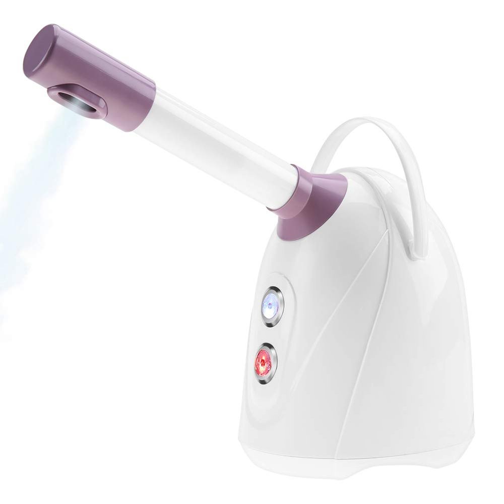 10Pcs Nano Ionic Facial Steamer, Hot/Cool Face Steamer 360 Rotatable Nano Ionic Spraying Thermal Therapy Warm Mist Humidifier Atomizer Moisturizing Face Sauna Spa Steamer