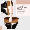 Foundation Makeup Brush Flat Top Kabuki Hexagon Face Blush Liquid Powder Foundation Brush for Blending Liquid, Cream or Flawless Powder Cosmetics with Bonus Protective Case (Black) view 4