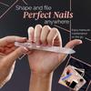 ClassyLady Glass Nail Files Crystal Nail File for Natural Nails Filing Board for Professional Fingernail Care w Case view 2