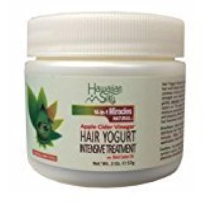 14-In-1 Apple Cider Vinegar Hair Yogurt Intensive Treatment , 2 fl oz - with Black Castor Oil, Sulfate-Free, Paraben-Free for All Hair Types - for Men, Women & Teens - Great Smelling, Styling Cream