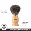 Perfecto 100% Original Pure Badger Shaving Brush, Engineered for The Best Fathers Day Gift. All Methods, Safety Razor, Double Edge Razor, Straight Razor, Shaving Razor, Gift for Dad Badger Brush. view 3