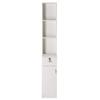 BarberPub Locking Wall Mount Hair Styling Barber Station with Drawer Storage Beauty Salon Spa Equipment 3036-1 (White) view 4