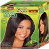 African Pride Olive Miracle Deep Conditioning No-Lye Relaxer - Super Kit 4-Count view 1
