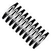 10pcs Classic Simple Solid Color Metal Snap Hair Clip No-slip Barrettes (Black) view 1