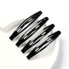10pcs Classic Simple Solid Color Metal Snap Hair Clip No-slip Barrettes (Black) view 3