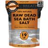 Aromasong Raw Dead Sea Bath Salt - Minimally Cleaned, Contains More Dead Sea Minerals Including Dead Sea Mud - 100% Pure & Natural Dead Sea Salts for Soaking 19 LB - Bulk Resealable Pack view 1