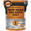 Aromasong Raw Dead Sea Bath Salt - Minimally Cleaned, Contains More Dead Sea Minerals Including Dead Sea Mud - 100% Pure & Natural Dead Sea Salts for Soaking 5 LB - Bulk Resealable Pack view 1