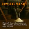 Aromasong Raw Dead Sea Bath Salt - Minimally Cleaned, Contains More Dead Sea Minerals Including Dead Sea Mud - 100% Pure & Natural Dead Sea Salts for Soaking 5 LB - Bulk Resealable Pack view 2