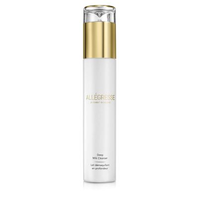 Allegresse Anti Aging 24 Karat Non Foaming Gold Deep Milk Facial Cleanser | Enriched with Botanical Ingredients and Antioxidants | Removes Impurities and Makeup | 4 oz