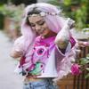 HEAHAIR Ombre Pink Wigs Synthetic Lace Front Wig Body Wave Gluless Dark Roots Lace Front Wig view 2