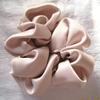 Champagne Satin Hair Scrunchy-Regular - Made in the USA view 1