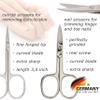 3 Swords Germany - brand quality 8 piece manicure pedicure grooming kit set for professional finger & toe nail care scissors file clipper fashion leather case in gift box, Made by 3 Swords (01634) view 2