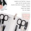 3 Swords Germany - brand quality 8 piece manicure pedicure grooming kit set for professional finger & toe nail care scissors file clipper fashion leather case in gift box, Made by 3 Swords (01634) view 3