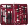 3 Swords Germany - brand quality 16 piece manicure pedicure grooming kit set for professional finger & toe nail care scissors clipper synthetic leather case in gift box, Made in Germany view 1