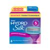 Schick Hydro Silk Moisture Razor Blade Refills, 6 Count | 5-Blade Moisturizing Razors for Women | Womens Moisturizing Razor Refills view 1