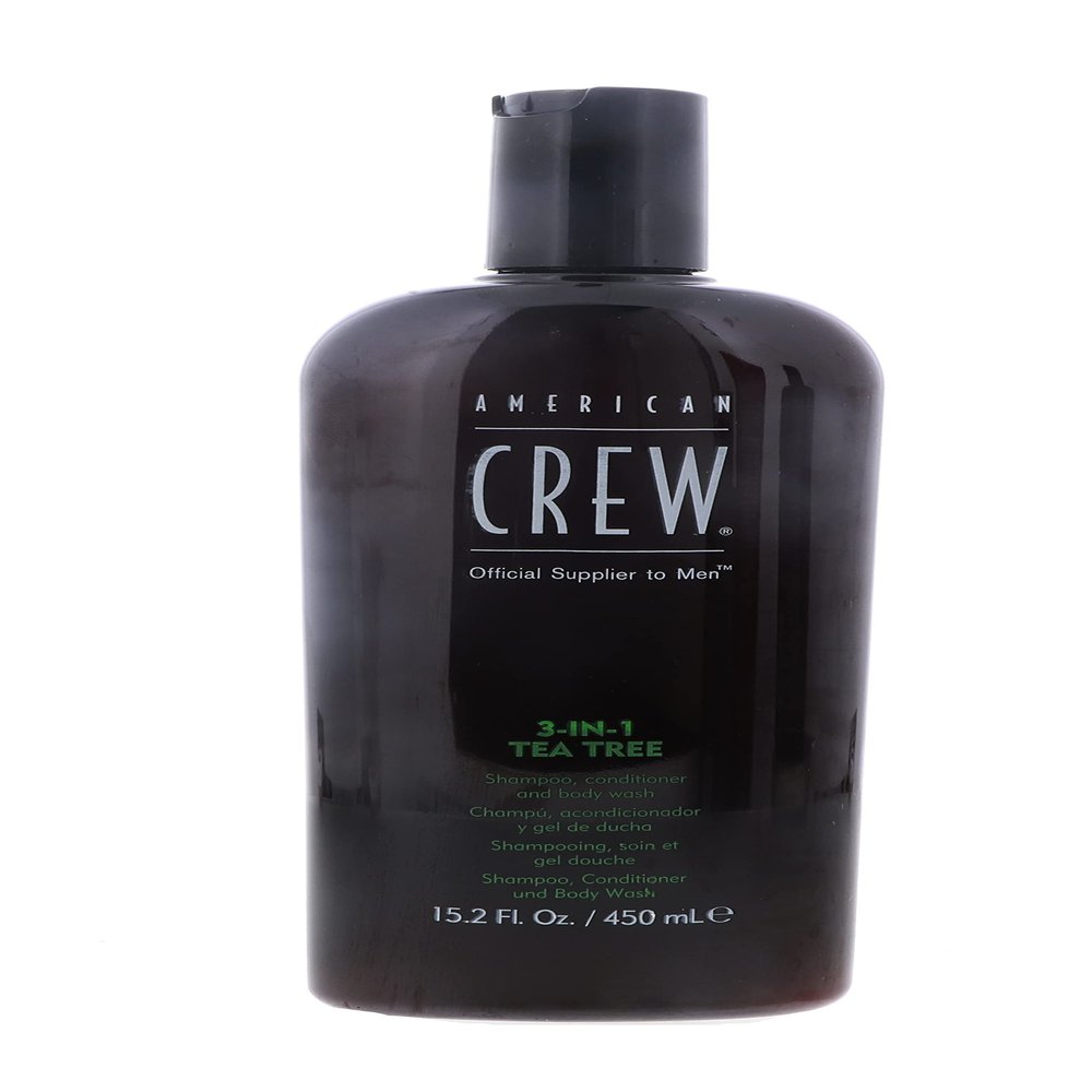 American Crew 3-in-1 Tea Tree Shampoo, Conditioner, and Body Wash 15.2 Ounces by AMERICAN CREW
