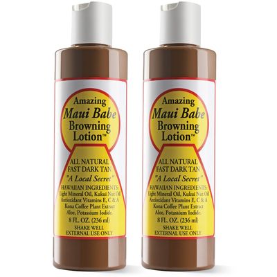 Maui Babe Browning Lotion 8 Ounces (Pack of 2)