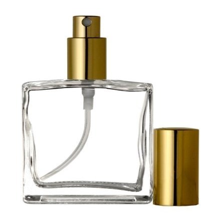 Riverrun Large Perfume Atomizer Glass Bottle Gold Sprayer 3.4 oz 100ml