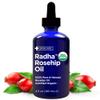 Radha Beauty 4 oz Organic Rosehip Seed Oil 100% Pure Cold Pressed - Great Carrier Oil for Moisturizing Face, Hair, Skin, & Nails, Hydrating and Nourishing view 1