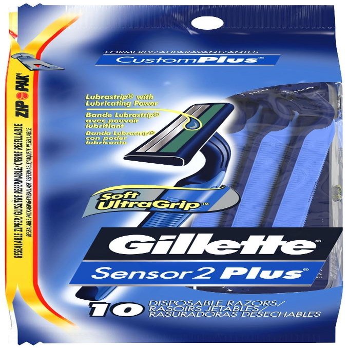 Gillette CustomPlus Pivot Disposable Razors - 10 ct