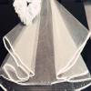 2t 2t Edge Crystal Rhinestones Bridal Wedding Veil (White) view 2