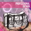 Clear PVC Tote Bag with 6 Exterior Pockets, Tissue Holder & Zippered Interior  Stadium Approved Organizer for MUAs & On-the-Go Pros view 3