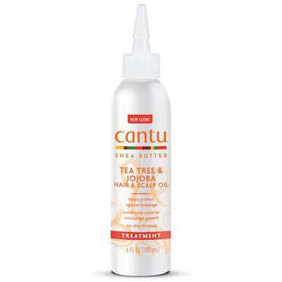 Cantu Tea Tree & Jojoba Hair & Scalp Oil with Shea Butter, 6 fl oz