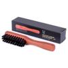 ZEUS Boar Bristle Beard & Mustache Handled Brush for Men, Firm & Stiff Bristles, Travel Beard Care Brush with Handle (Made in Germany) J91 view 1