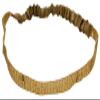 Mia Sequins Metallic Headband, Sparkly Fashionable Hair Accessory on a Soft Elastic Rubber Band for Women, Teens, Dress Up - Gold view 2