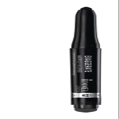 Rimmel London Exaggerate Waterproof Eye Definer Eyeliner, Highly Pigmented, Long-Wearing, Built-In Smudger, 262, Blackest Black, 0.01oz