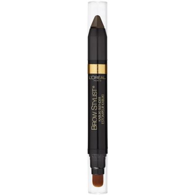 L'Oreal Paris Brow Stylist Kabuki Blender Brow Crayon, Brunette, 0.05 oz.