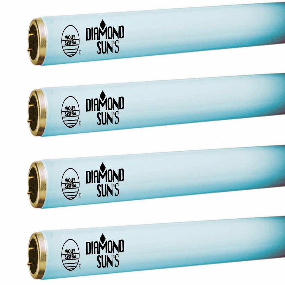 Wolff System Diamond Sun F71 100W Bi Pin Tanning Bulbs (24)