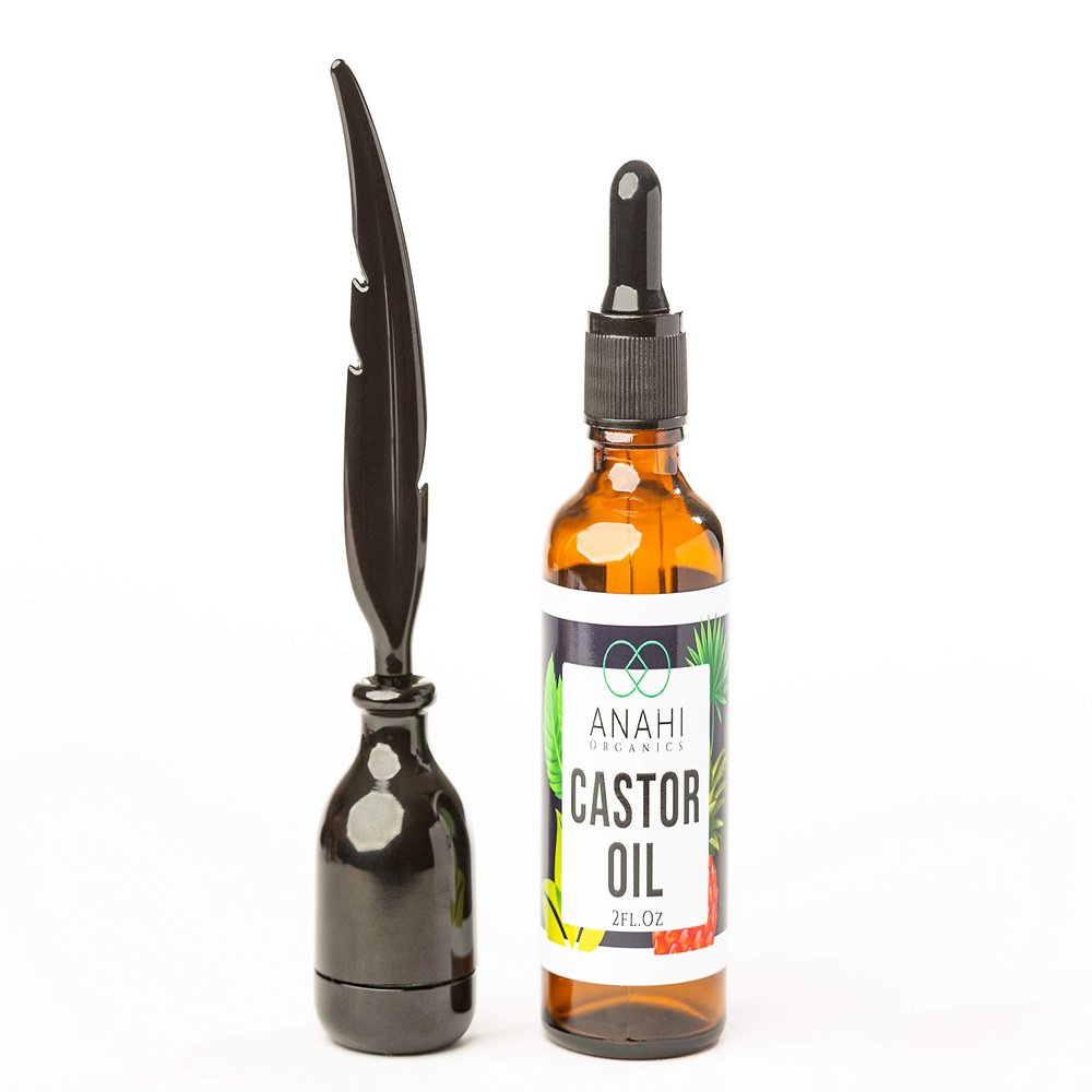 Organic Castor Oil for eyelashes - 100% Pure, Cold Pressed Castrol oil for hair growth, Stimulate Growth for Eyelashes, Eyebrows, Hair. Lash Growth Serum. Brow Treatment. + BONUS FREE Mascara Starter