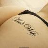 10 x "Hot Wife" Tattoo lettering in black - Hotwife temporary Tattoo (10) view 3