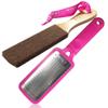 NYK1 Pink MEGAFILE Foot File Pedicure Rasp The Original with NYK1 Curved Smoothie Super Sharp Extra Large Micro Files MEGA File Skin Grater Remove Calloused Dry Rough Dead Skin in Seconds Add on Item view 1