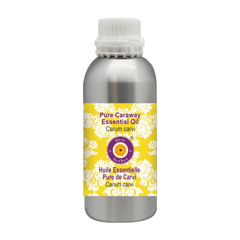 Deve Herbes Pure Caraway Essential Oil (Carum carvi) Steam Distilled 1250ml (42 oz)