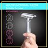 BAILI Classic 3-Piece Metal Double Edge Eco Safety Razor Long Handle Wet Shaving Kit for Men Women with 5 Platinum Blades BD191 view 2