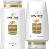 Pantene Moisturizing Shampoo 25.4 OZ and Silicon-Free Conditioner 24 OZ for Dry Hair, Daily Moisture Renewal, Bundle Pack (Packaging May Vary) view 1