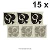 15 x Big Queen of Spades Tattoo in black plus 6 small QOS - temporary Tattoo - Hotwife Tattoo - BBC (15) view 3