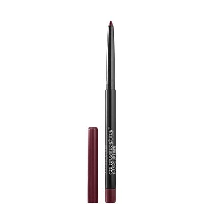 Maybelline Color Sensational Shaping Lip Liner with Self-Sharpening Tip, Plum Passion, Wine Plum, 1 Count
