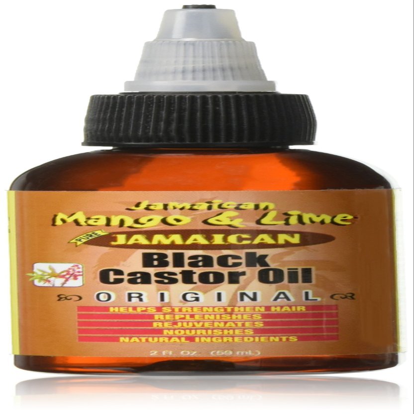 Jamaican Mango & Lime Black Castor Oil Original Strength & Shine Lightweight Hair & Scalp Oil for Locs, Braids, Twists & Natural Hair (2 fl oz, Pack of 1)