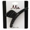 Mia Slim Clip Hair Accessory Jaw Clamp, Super Slim, Super Strong, Low Profile, Updo French Twist Styling Tool, Black Shiny Smooth Acrylic Plastic, For Women and Girls 1pc view 3