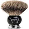 Parker Safety Razor Classic Black Straight Edge Barber Razor Shave Set - Includes 100% Pure Badger Brush, Chrome Stand, SRB Shavette Razor and 100 Blades view 2