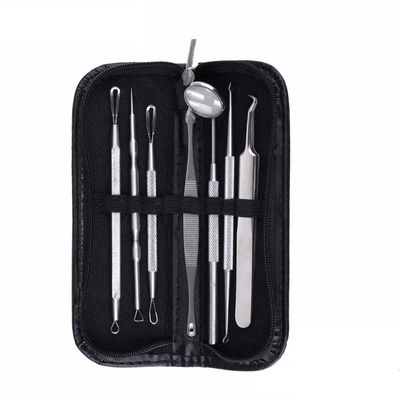 7pcs Stainless Blackhead Pimple Blemish Comedone Acne Extractor Remover Tool Set Kit