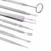 7pcs Stainless Blackhead Pimple Blemish Comedone Acne Extractor Remover Tool Set Kit view 2