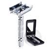 BAILI Butterfly Open TTO Double Edge Metal Safety Razor Wet Shaving Kit for Men Women with Platinum Blade and Mirrored Travel Case BD179 view 1