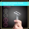 BAILI Butterfly Open TTO Double Edge Metal Safety Razor Wet Shaving Kit for Men Women with Platinum Blade and Mirrored Travel Case BD179 view 2