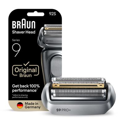 Series 9 Men's Electric Shaver Head ORIGINAL Replacement Blade, Silver 92S