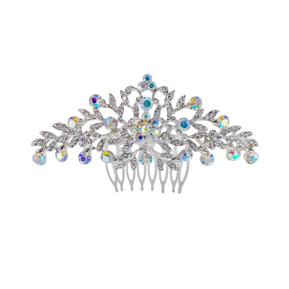 01 Vintage Rhinestone Crystal Wedding, Bridal or Prom Hair Comb